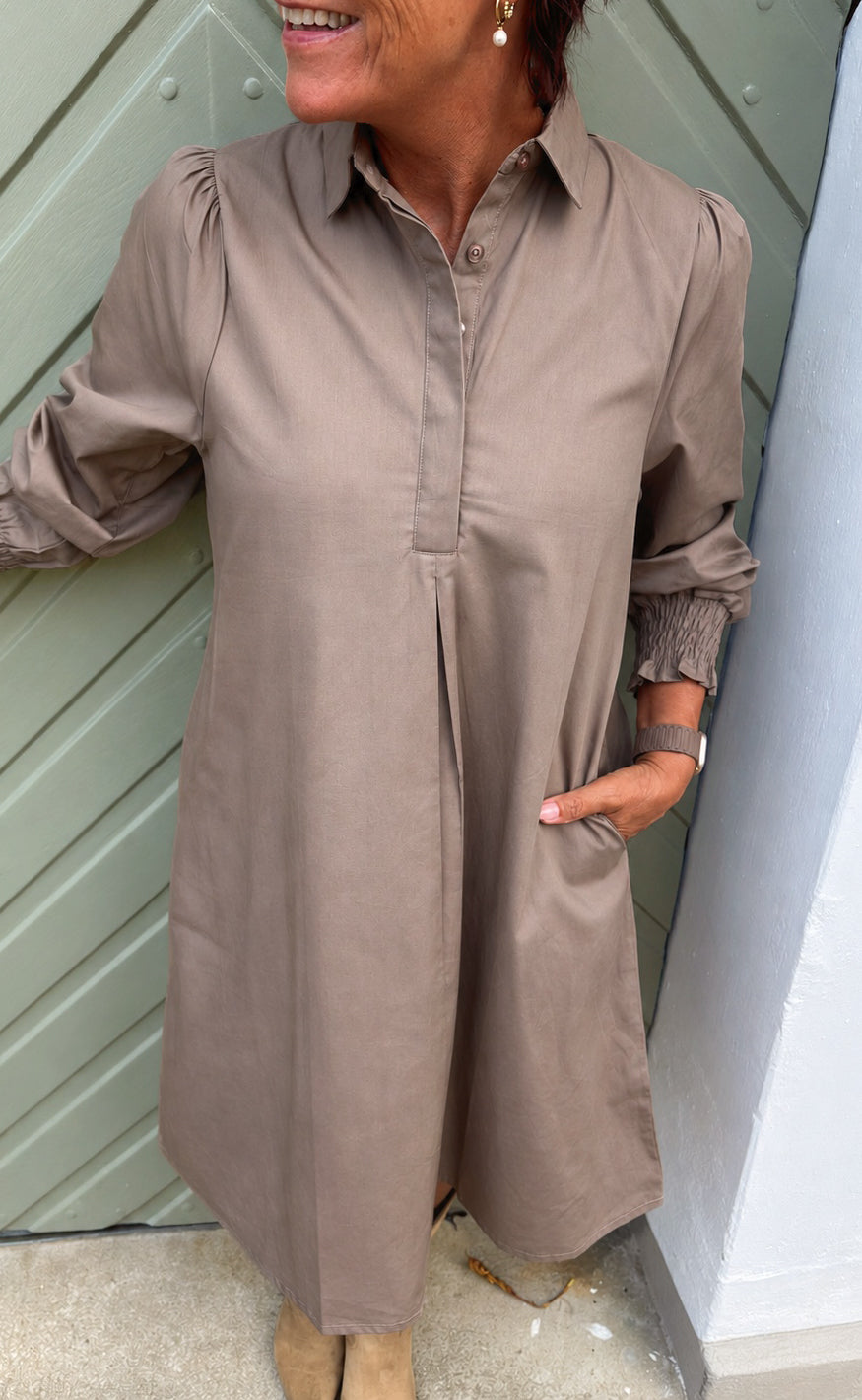 Say INA Copenhagen Kjole - Mai - Brown