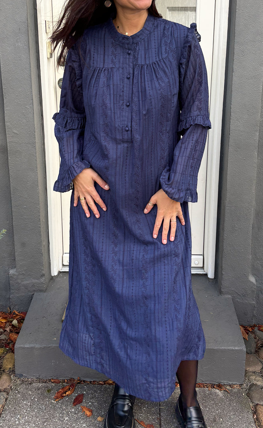 Say INA Copenhagen Kjole - Tania LS - Navy Blue