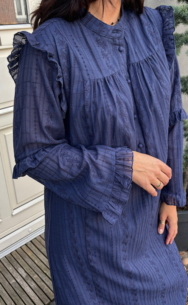 Say INA Copenhagen Kjole - Tania LS - Navy Blue