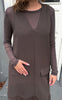 Say INA Copenhagen Bluse - Sophia Mesh - Brown W. Glitter Stones