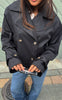 Say INA Copenhagen Trenchcoat - Laura Short - Black
