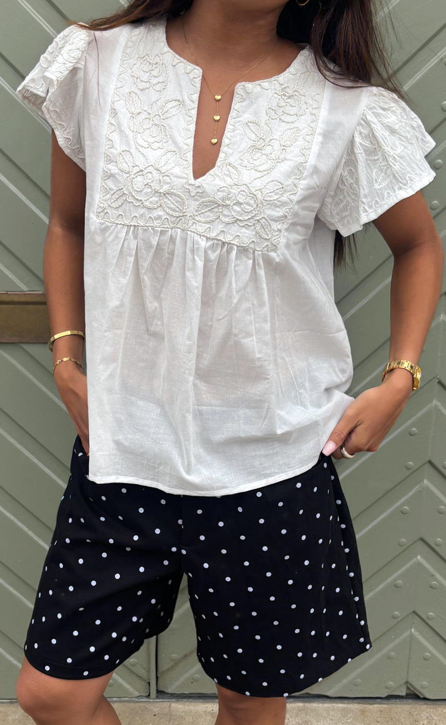 Say INA Copenhagen Topp - Carla - Off White