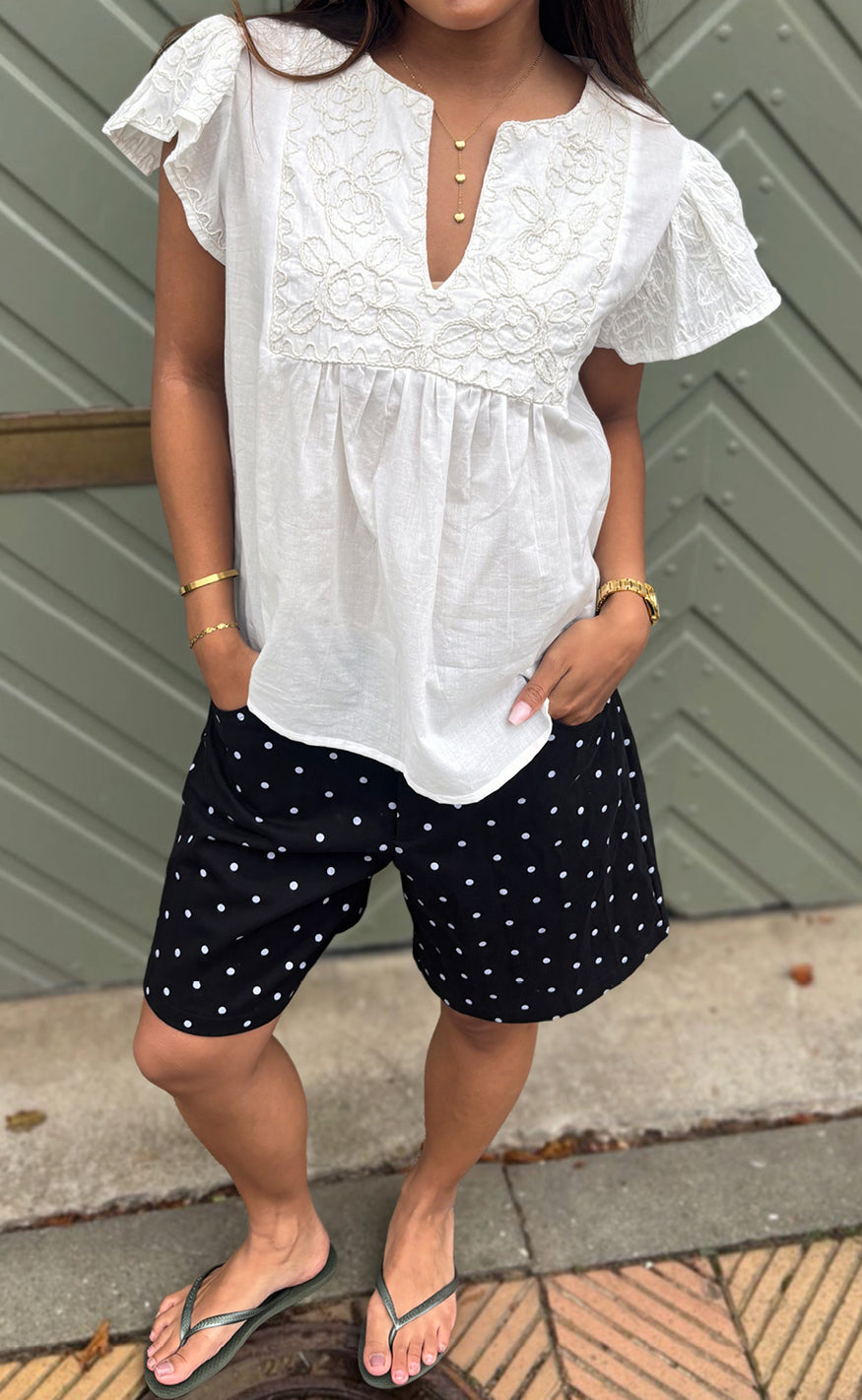 Say INA Copenhagen Topp - Carla - Off White