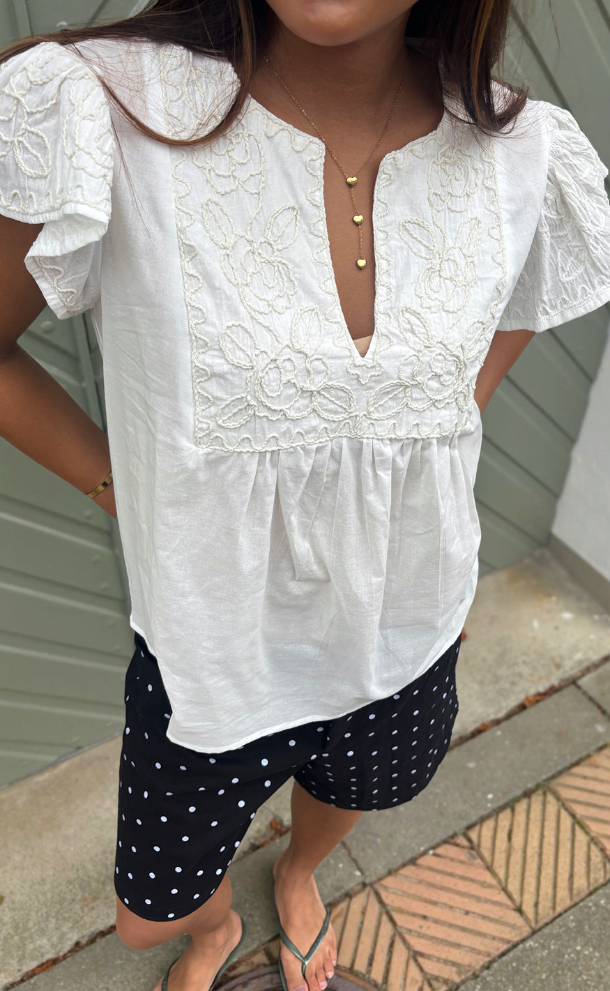 Say INA Copenhagen Topp - Carla - Off White