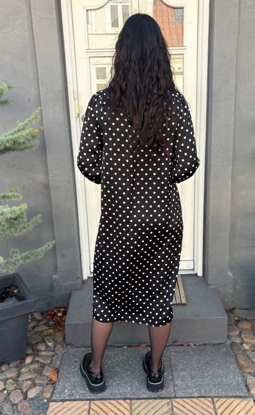 Say INA Copenhagen Kjole - Liara - Black W. White Dots