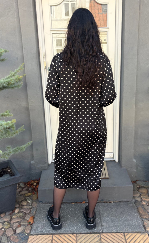 Say INA Copenhagen Kjole - Liara - Black W. White Dots