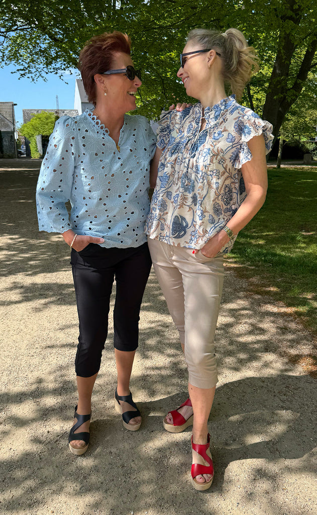 Say INA Copenhagen Bluse - Milla - Blue Lace