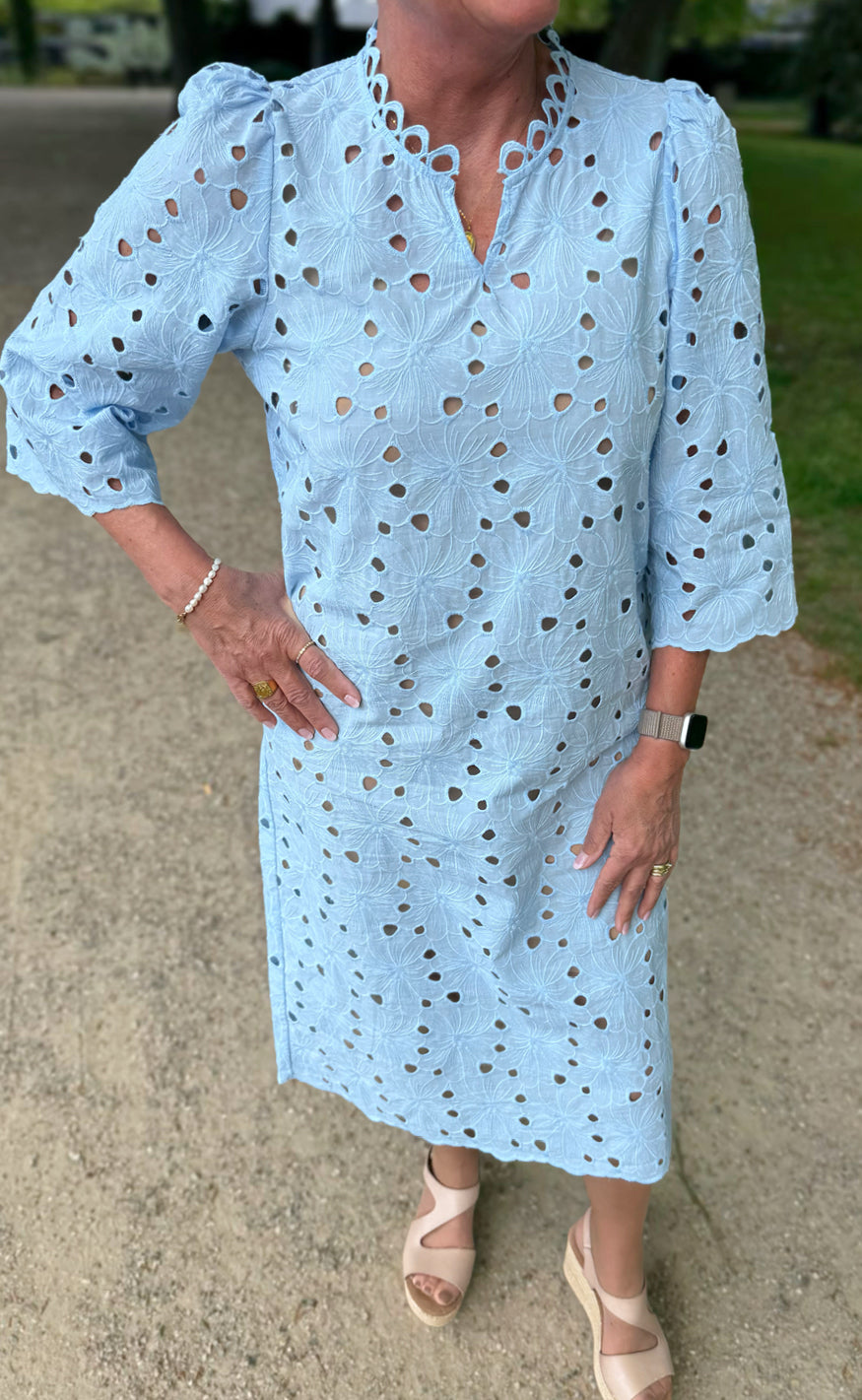 Say INA Copenhagen Kjole - Milla - Blue Lace