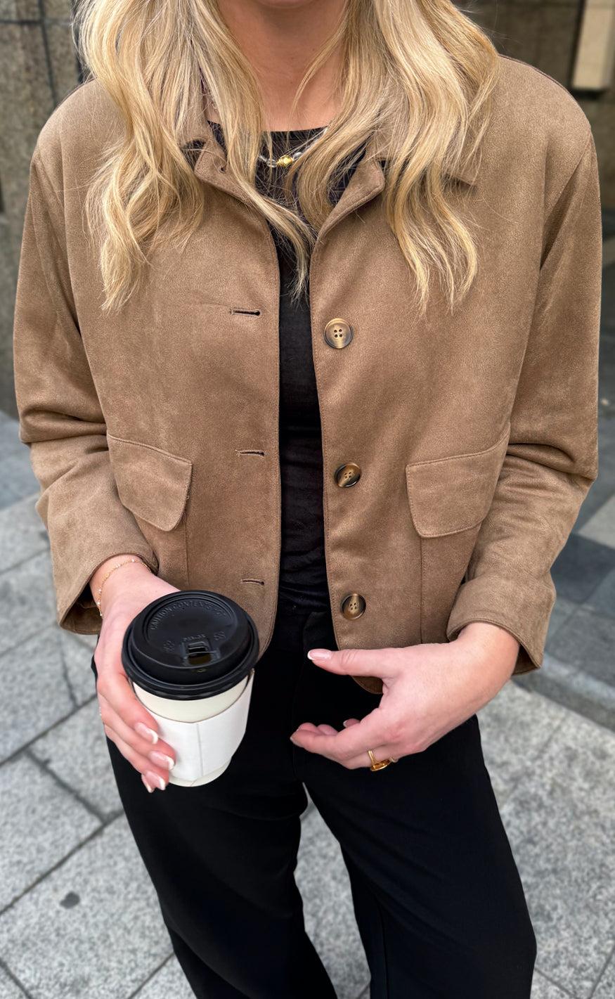 Say INA Copenhagen Jakke - Kathi Suede - Camel