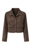 Say INA Copenhagen Jakke - Kathi Suede - Dark Brown