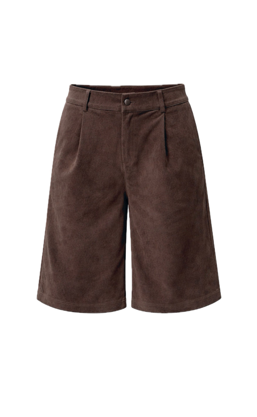 Say INA Copenhagen Shorts - Kathi Suede - Dark Brown