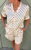 Say INA Copenhagen Topp - Catja - Beige Dots