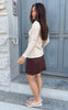 Say INA Copenhagen Skjørt - Kathi Suede - Dark Brown