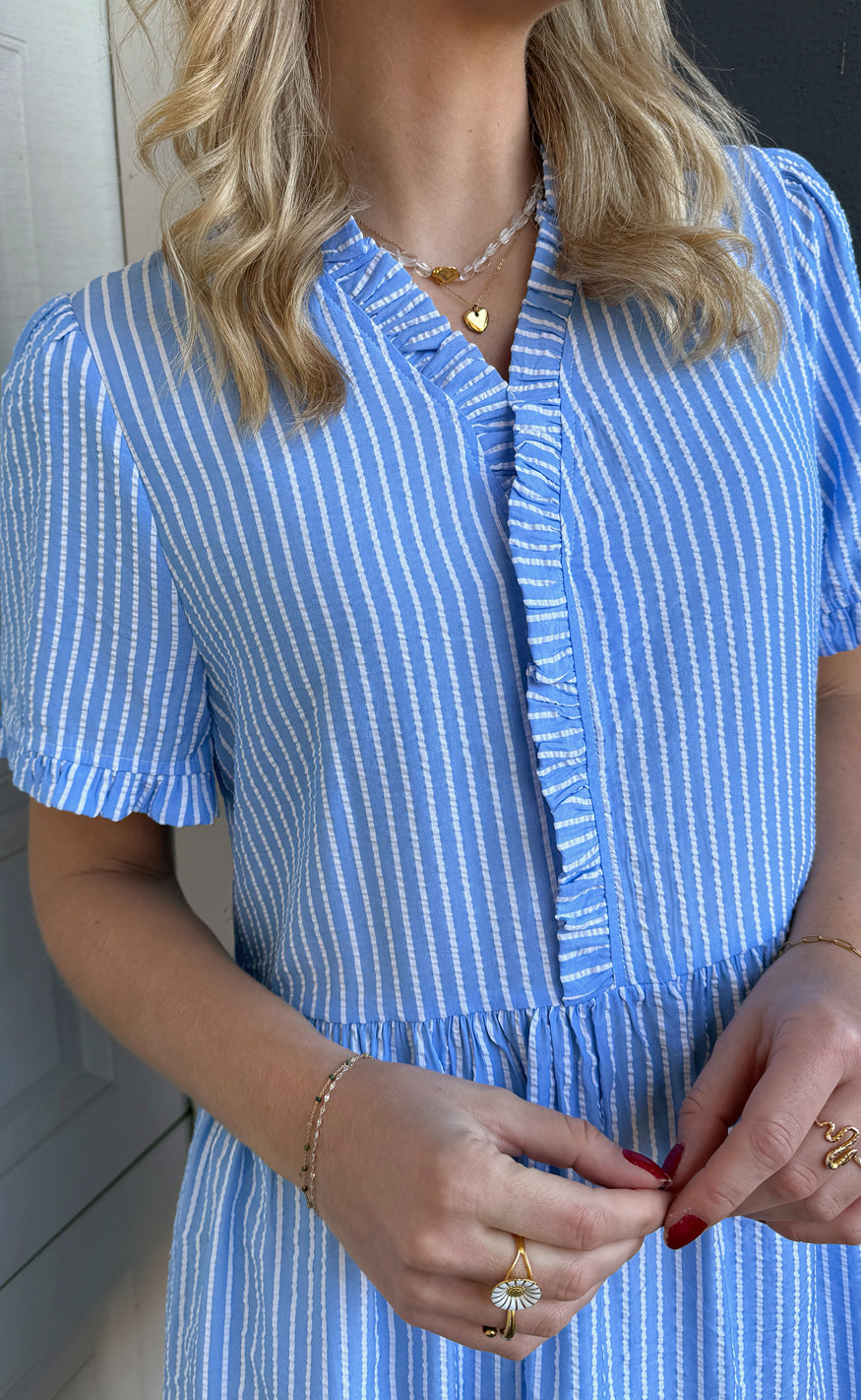 INA Copenhagen Kjole - Catja Summer - Blue Striped