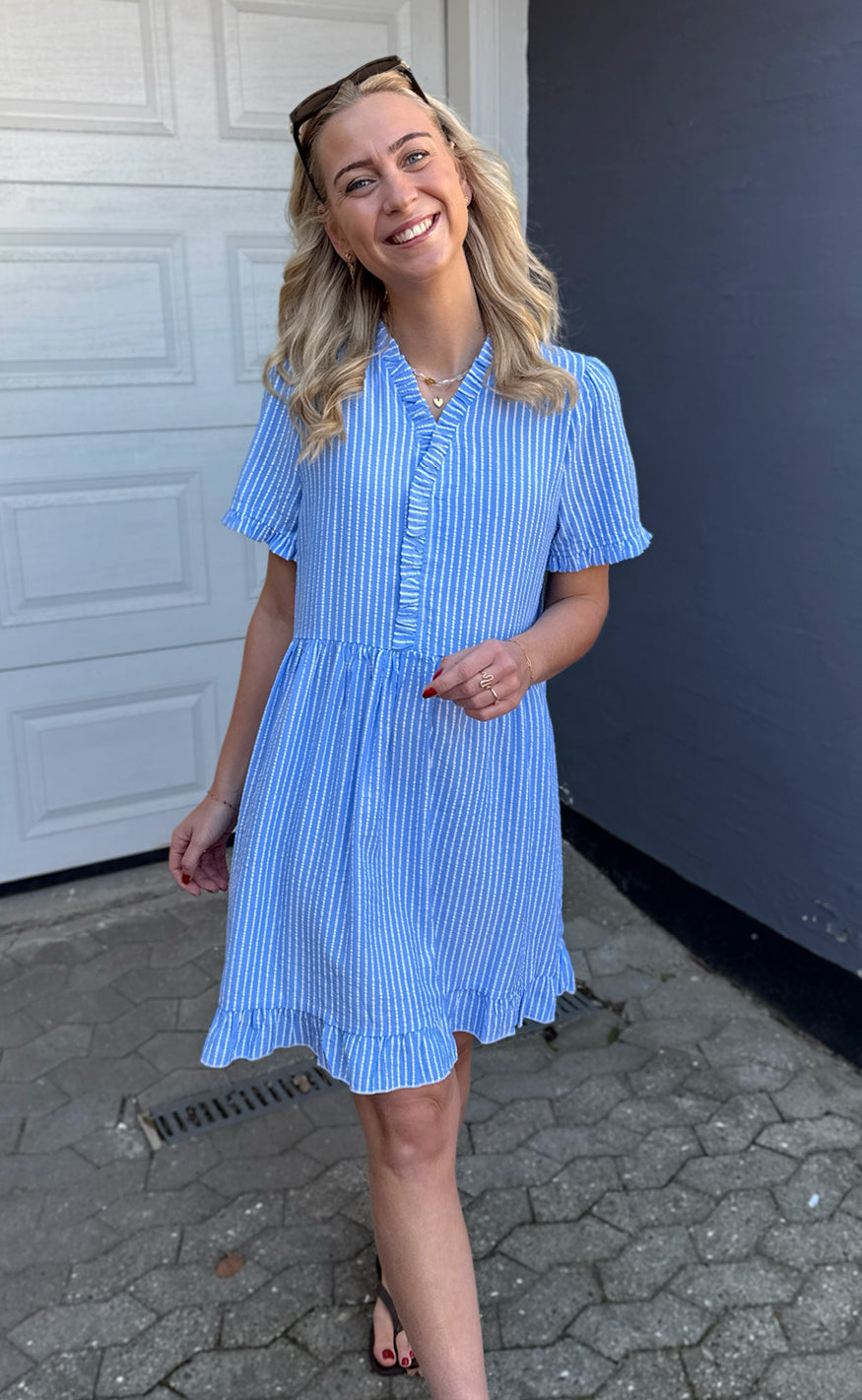 INA Copenhagen Kjole - Catja Summer - Blue Striped