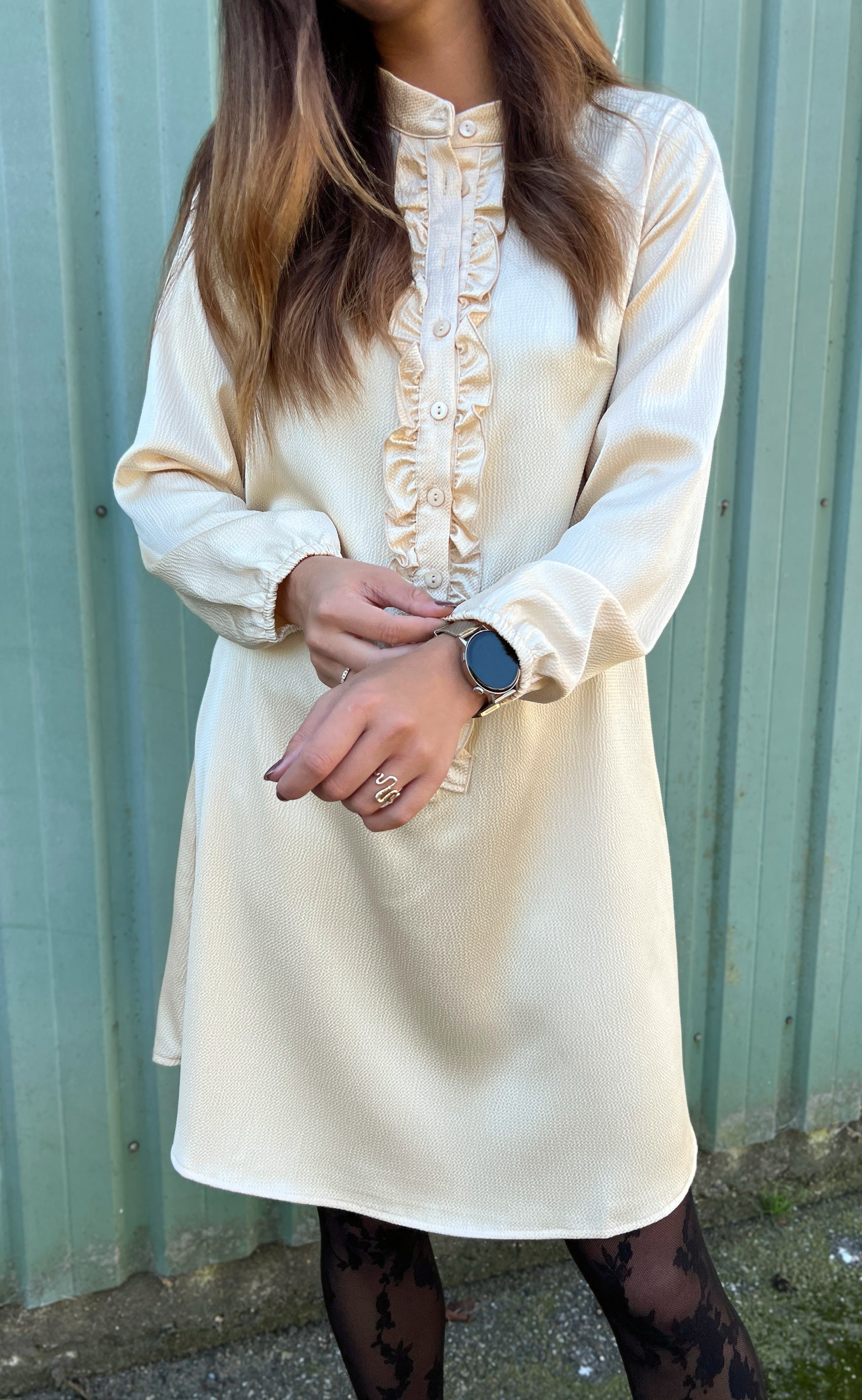 INA Copenhagen Kjole - Florina - Shiny Beige