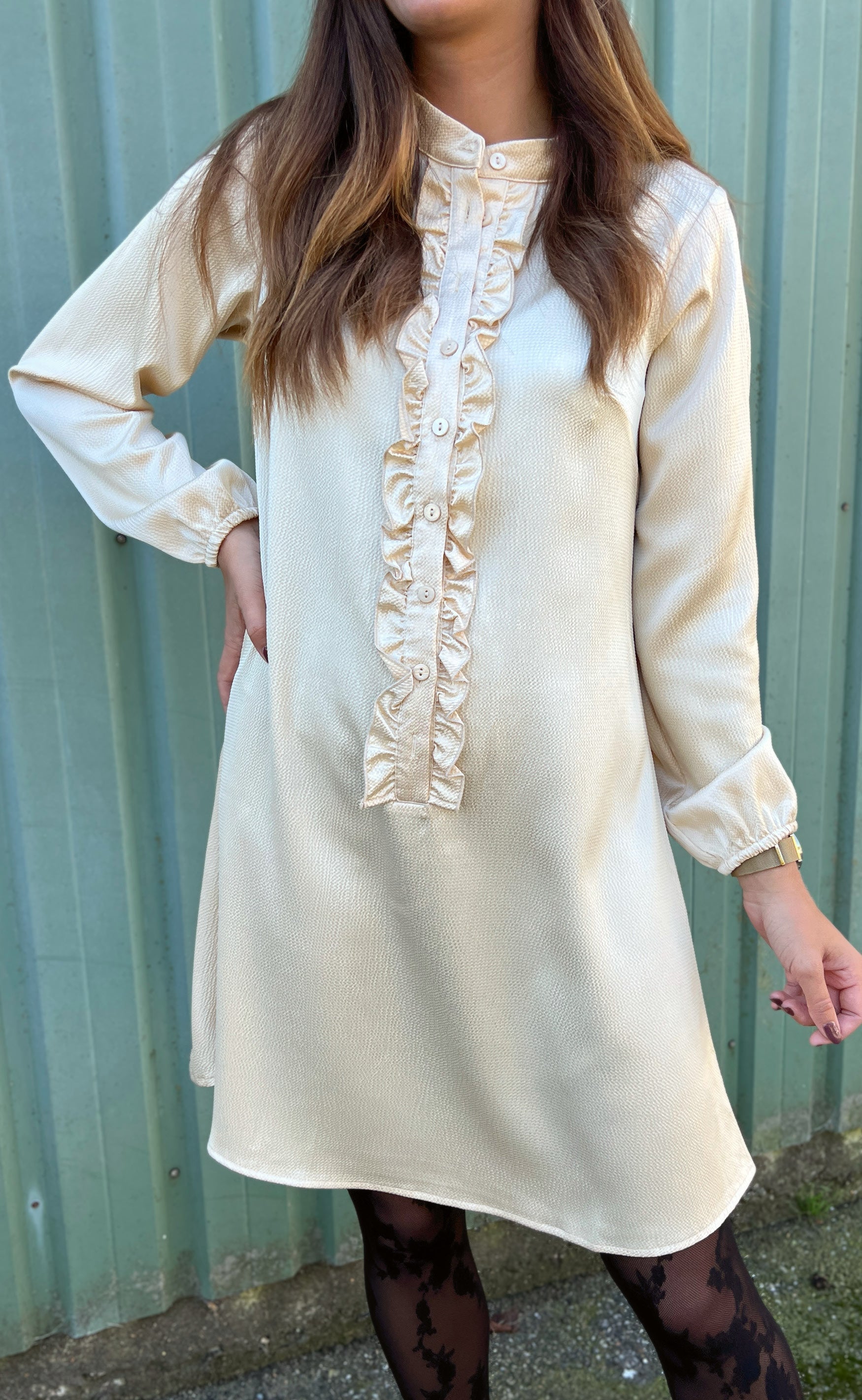 INA Copenhagen Kjole - Florina - Shiny Beige