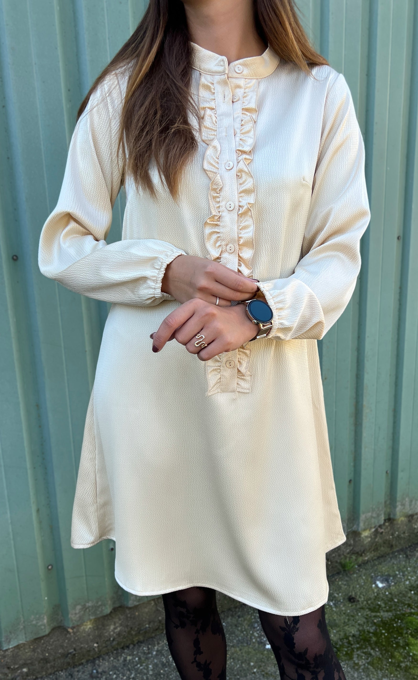 INA Copenhagen Kjole - Florina - Shiny Beige