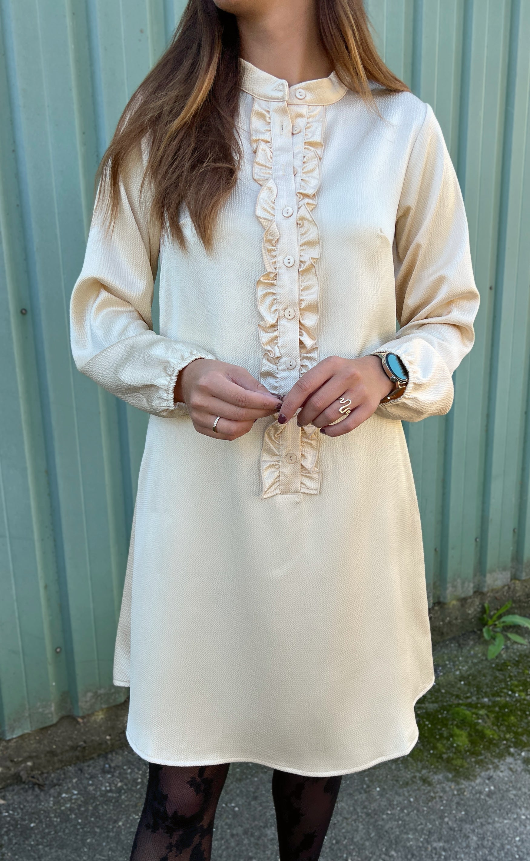 INA Copenhagen Kjole - Florina - Shiny Beige