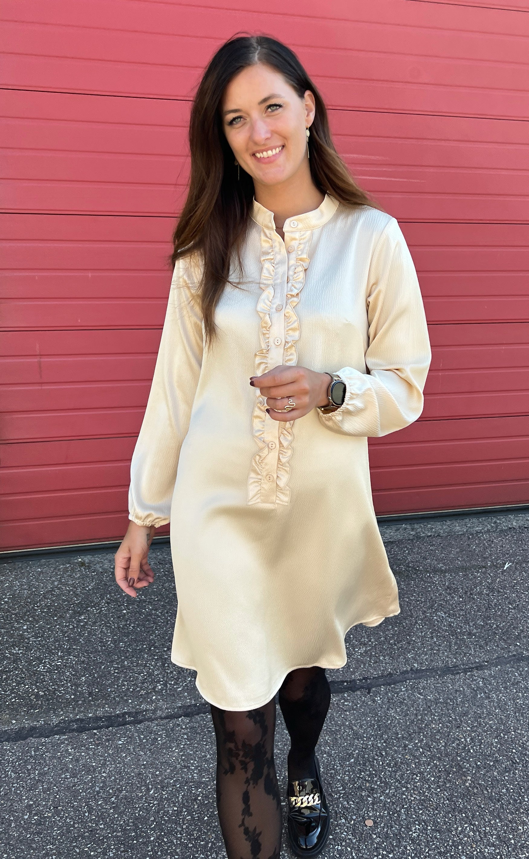 INA Copenhagen Kjole - Florina - Shiny Beige
