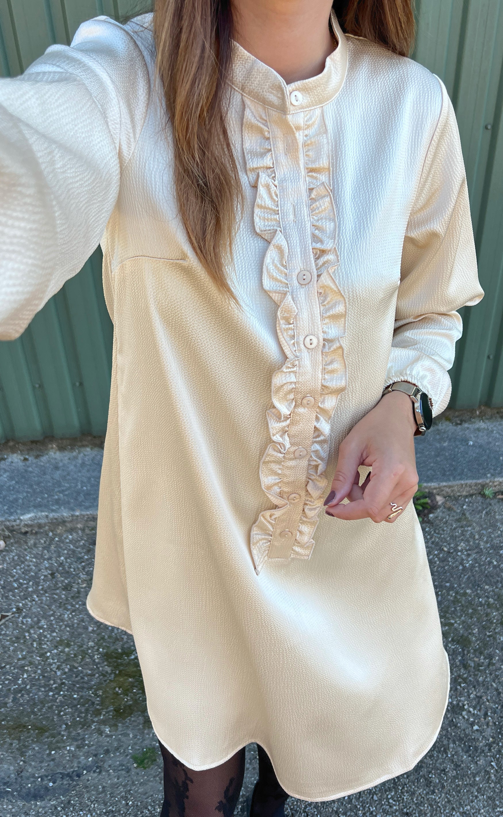 INA Copenhagen Kjole - Florina - Shiny Beige