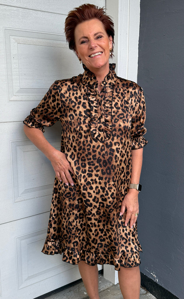 INA Copenhagen Kjole - Philine - Leopard