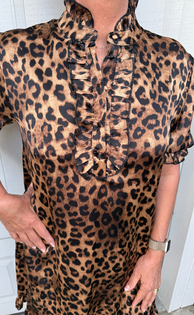 INA Copenhagen Kjole - Philine - Leopard