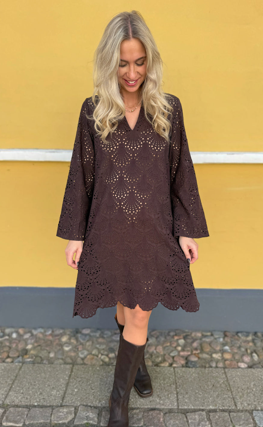 Say INA Copenhagen Kjole - Cille - Dark Brown