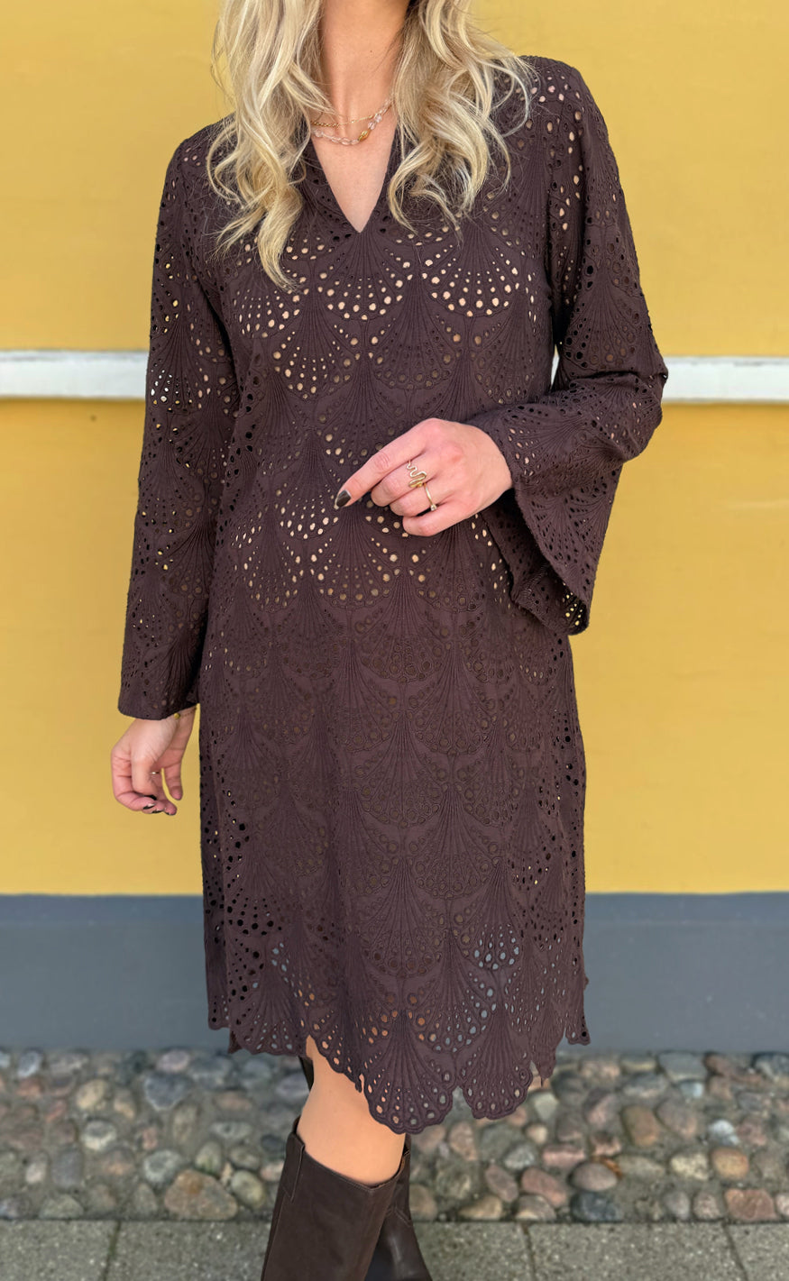Say INA Copenhagen Kjole - Cille - Dark Brown