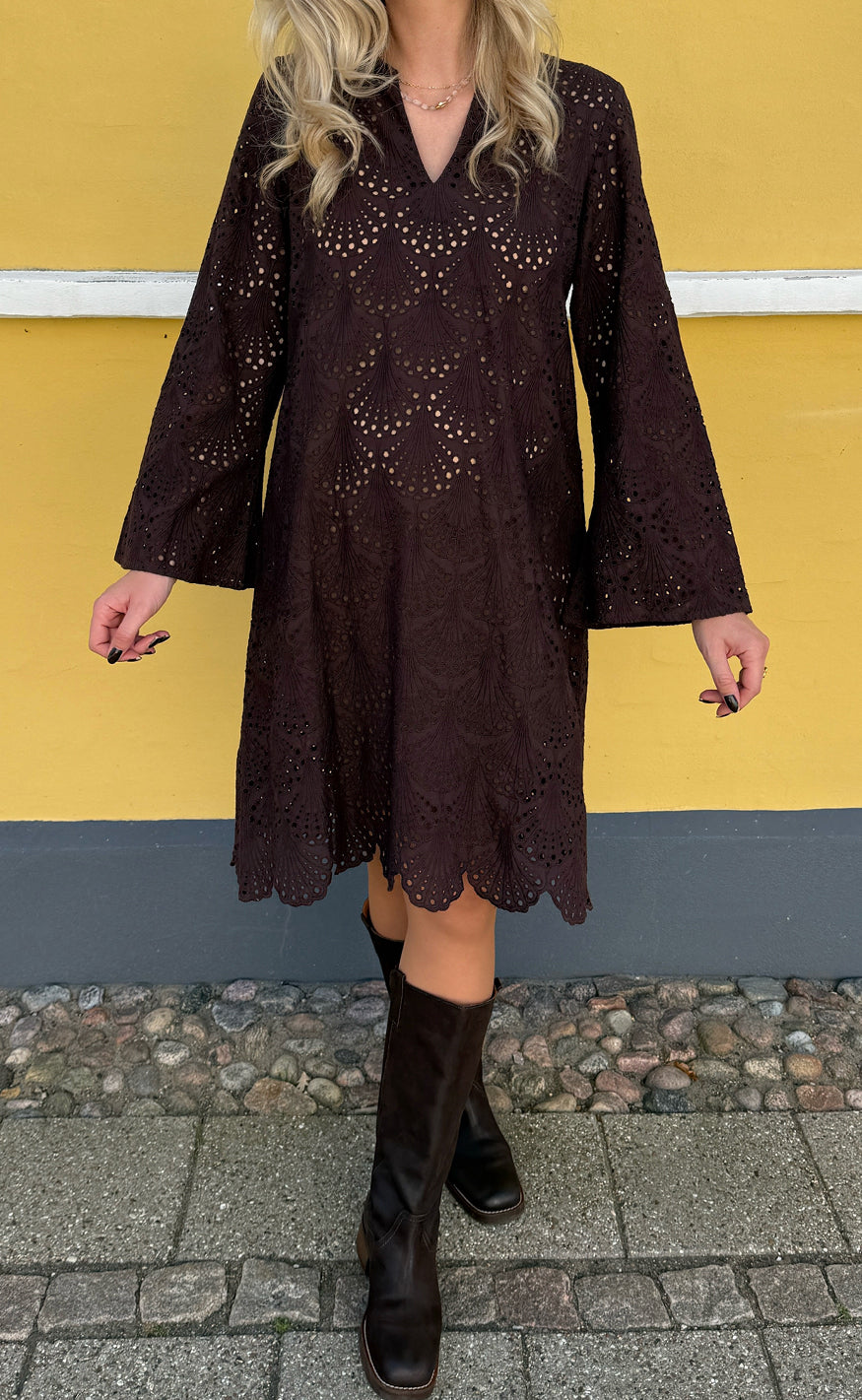 Say INA Copenhagen Kjole - Cille - Dark Brown
