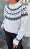 Say INA Copenhagen Strikk - Winka - Cream/Grey Pattern