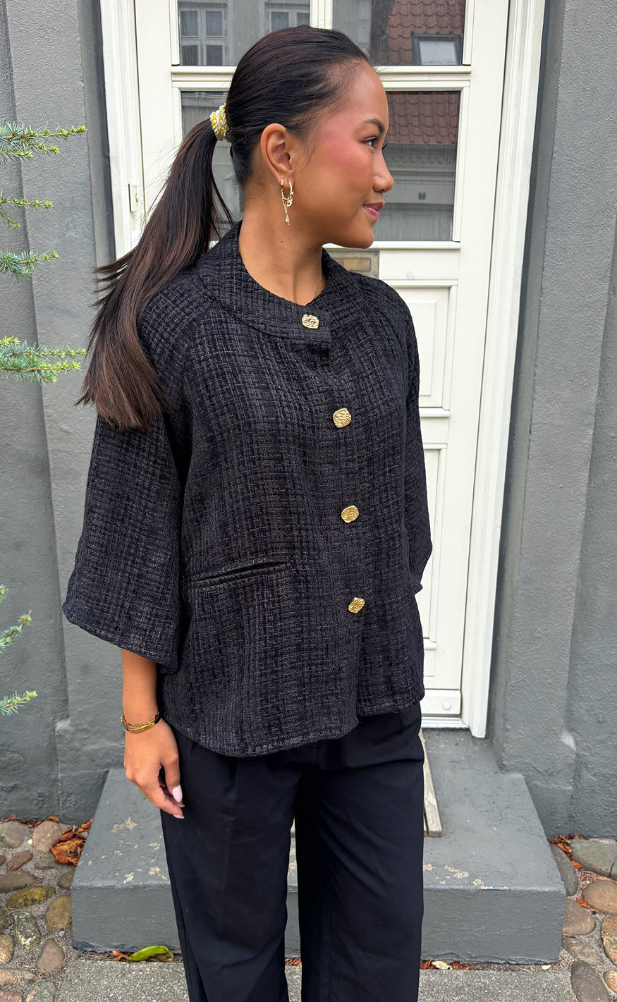 Say INA Copenhagen Cardigan - Kimmi - Black
