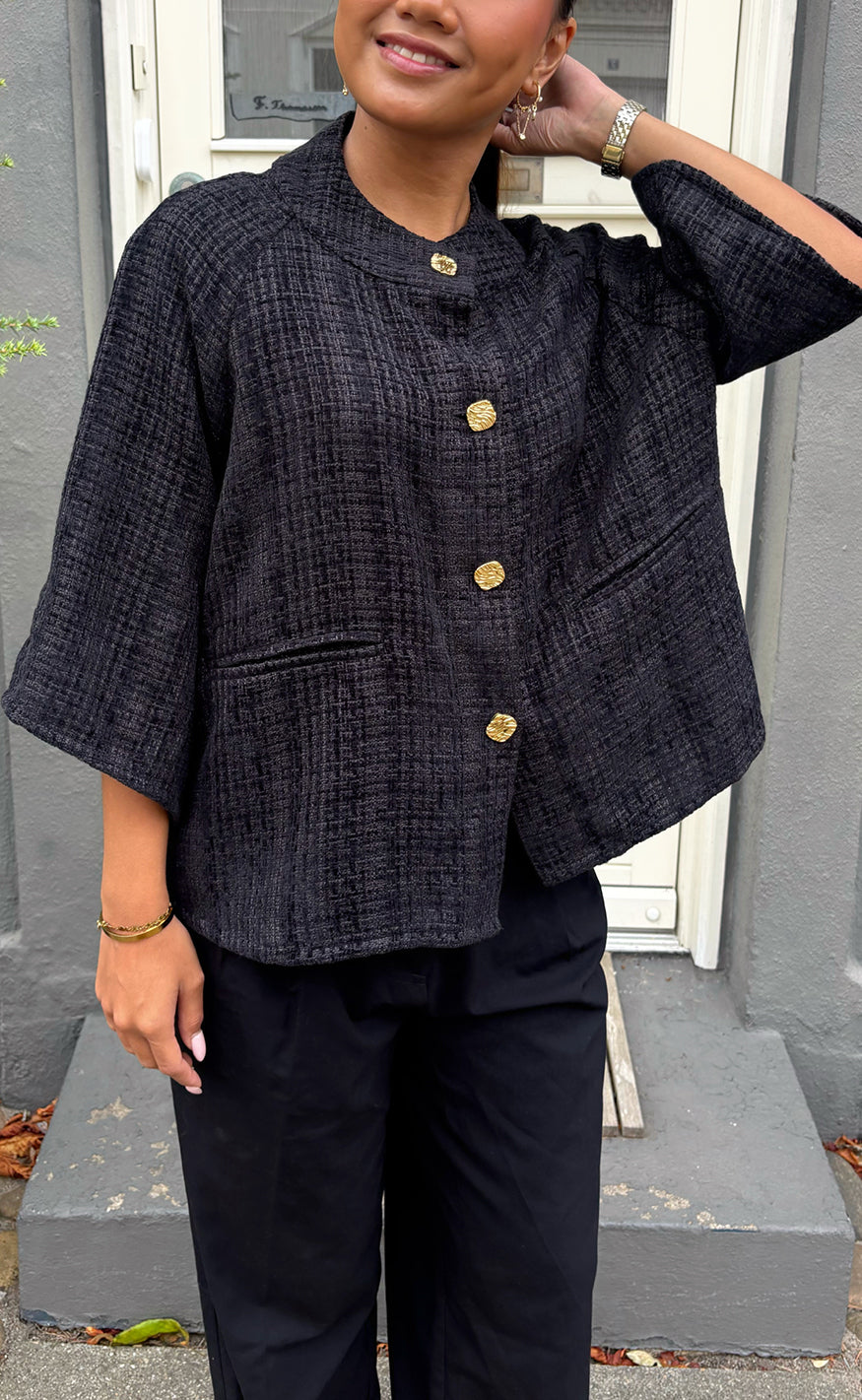 Say INA Copenhagen Cardigan - Kimmi - Black