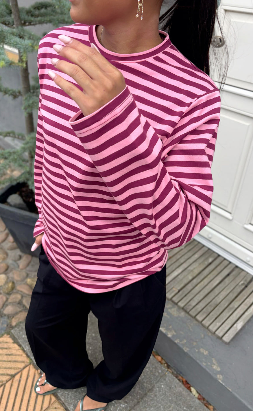 Say INA Copenhagen Bluse - Livy - Pink Striped