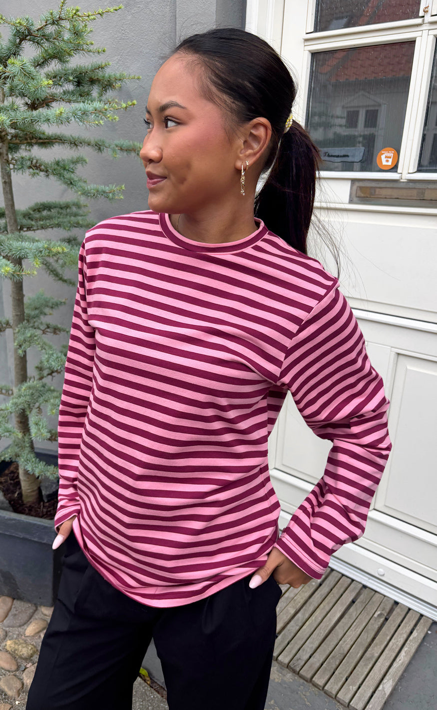 Say INA Copenhagen Bluse - Livy - Pink Striped