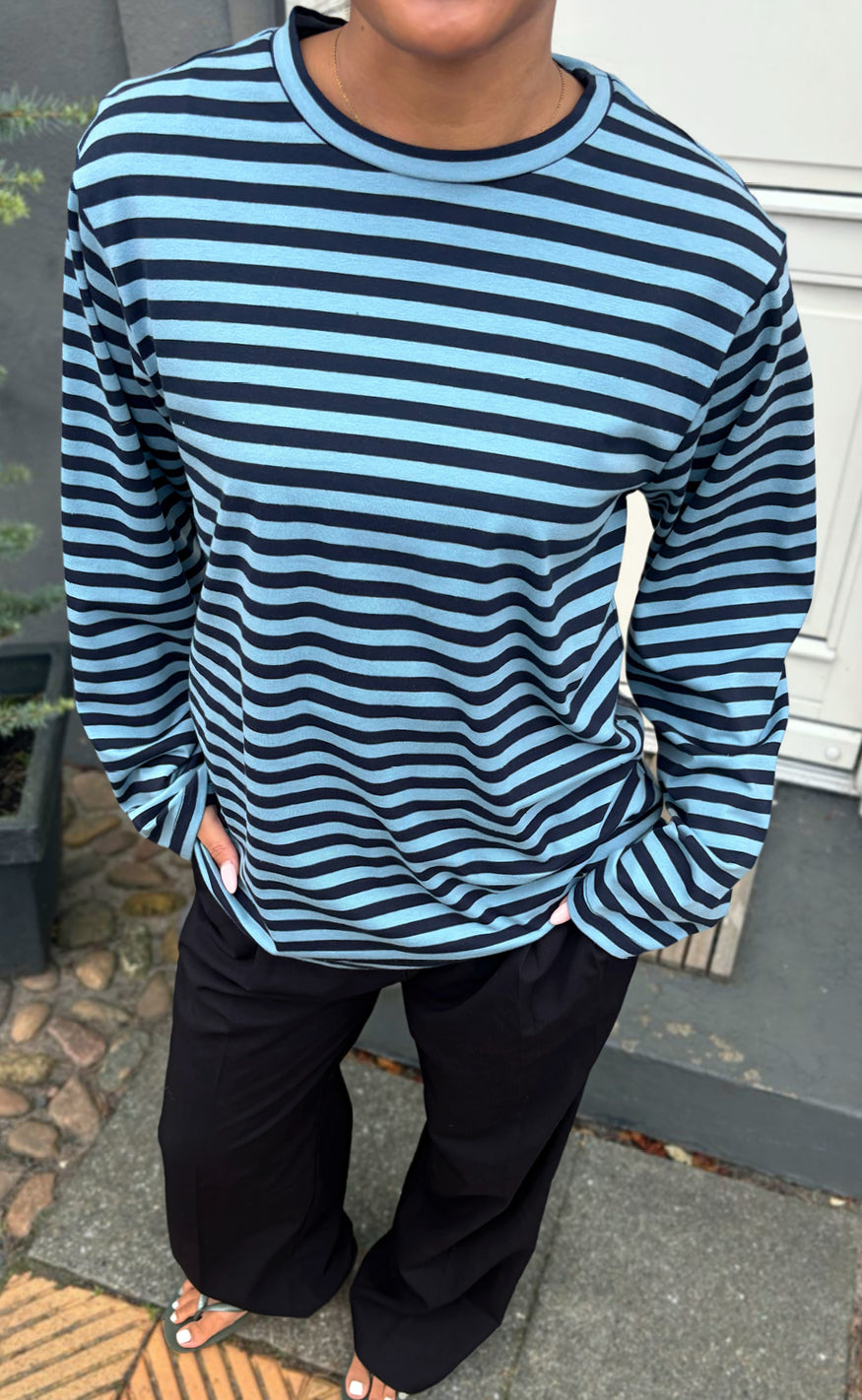 Say INA Copenhagen Bluse - Livy - Blue Striped