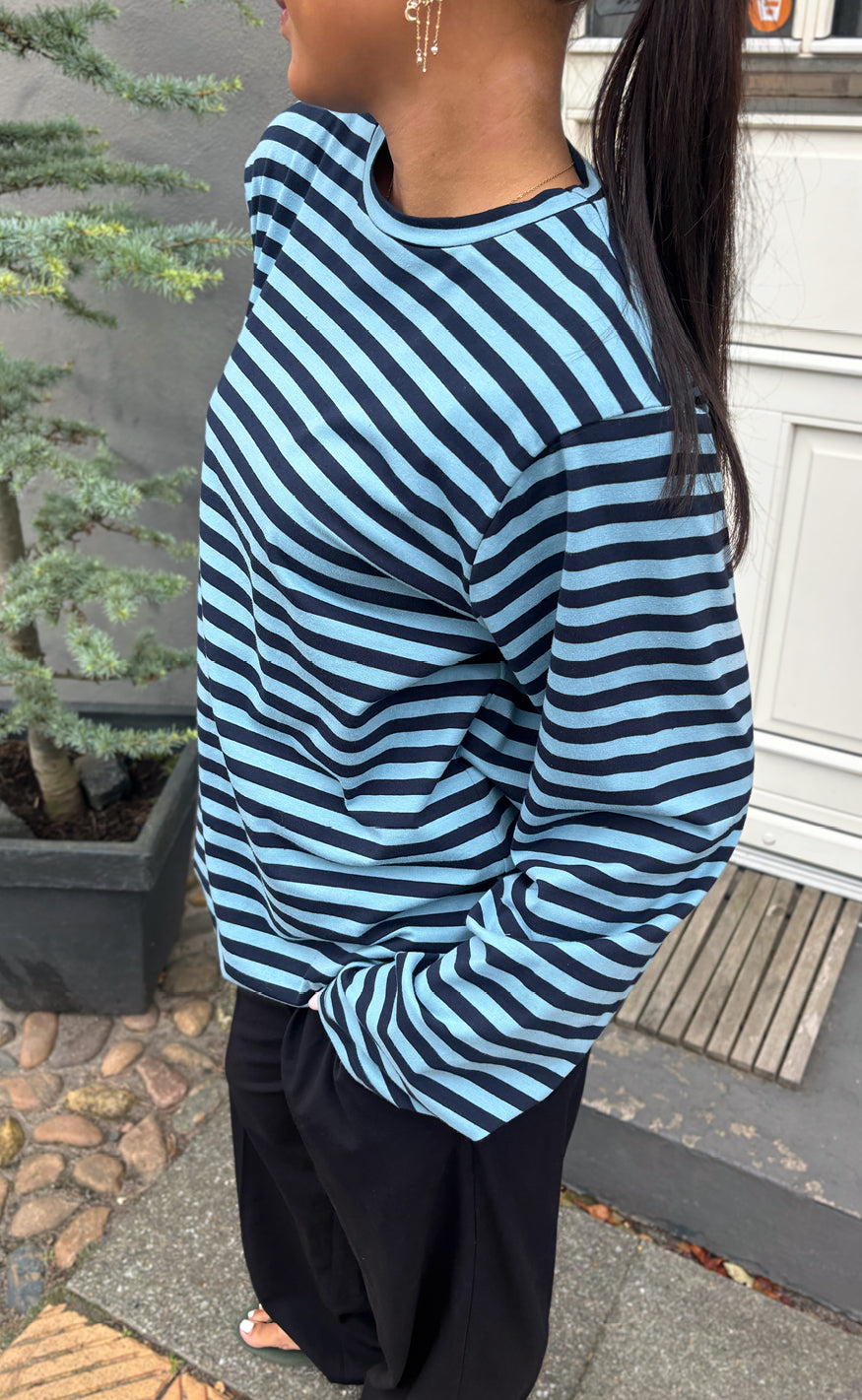 Say INA Copenhagen Bluse - Livy - Blue Striped