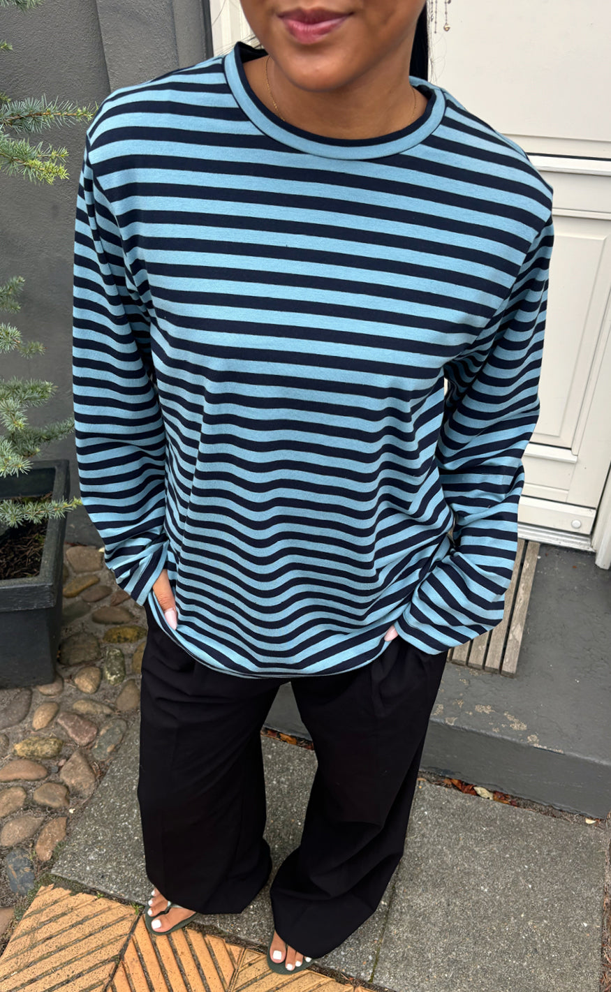 Say INA Copenhagen Bluse - Livy - Blue Striped