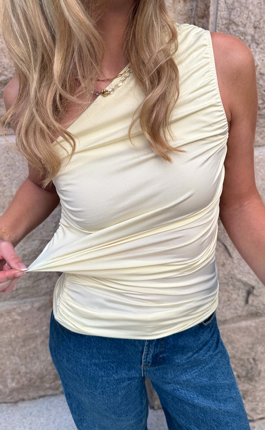 Say INA Copenhagen Topp - Christina - Butter Yellow