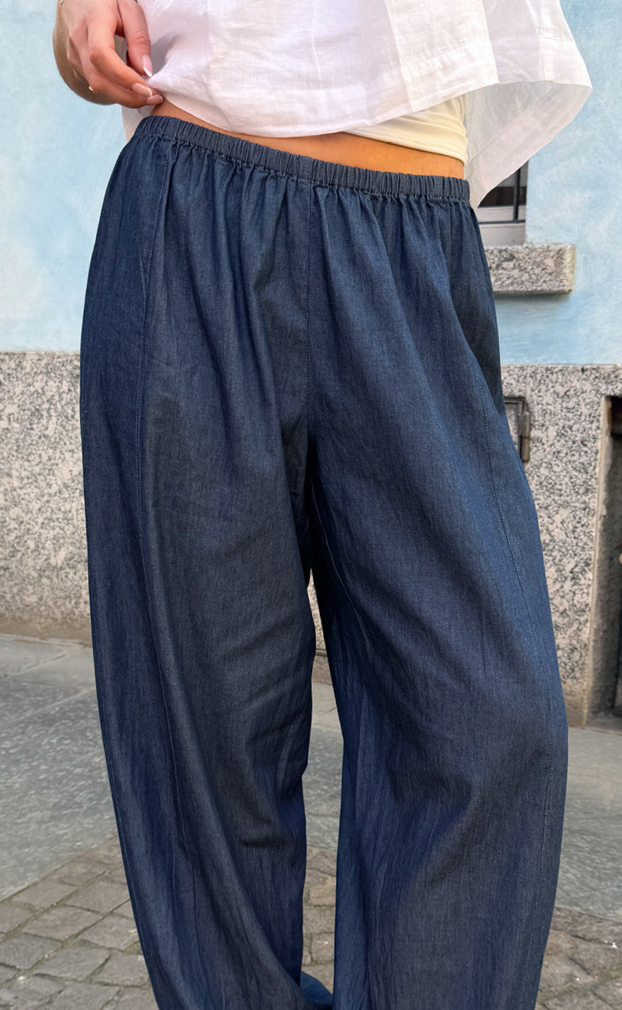 Say INA Copenhagen Bukser - Detia Balloon - Denim Blue