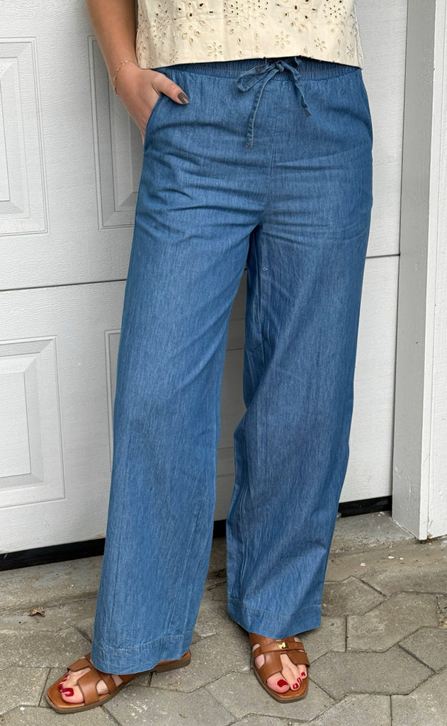 Say INA Copenhagen Bukser - Detia - Light Blue Denim