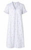 Say INA Copenhagen Kjole - Katiah - Blue Striped W. Small Flowers