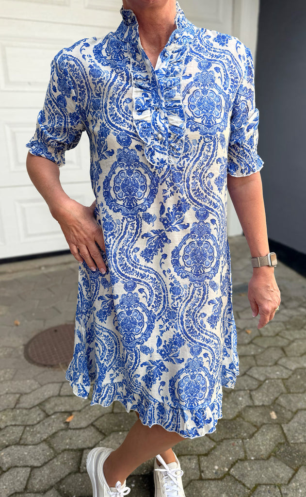 INA Copenhagen Kjole - Philine - Blue Paisley
