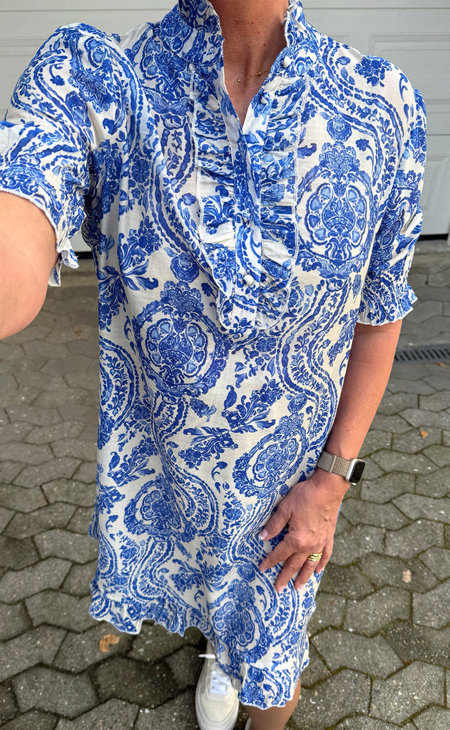 INA Copenhagen Kjole - Philine - Blue Paisley