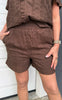 Say INA Copenhagen Shorts - Catja - Mocca Broderie Anglaise
