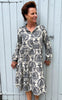 Say INA Copenhagen Kjole - Maiken - Creme / Blue Paisley