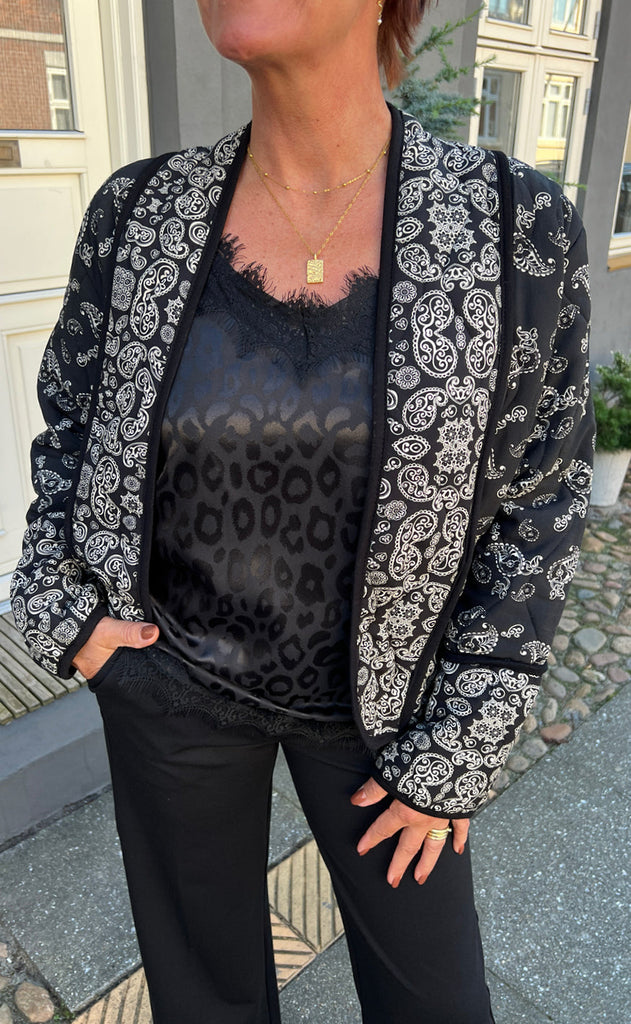 INA Copenhagen Topp - Kiki - Black Leopard