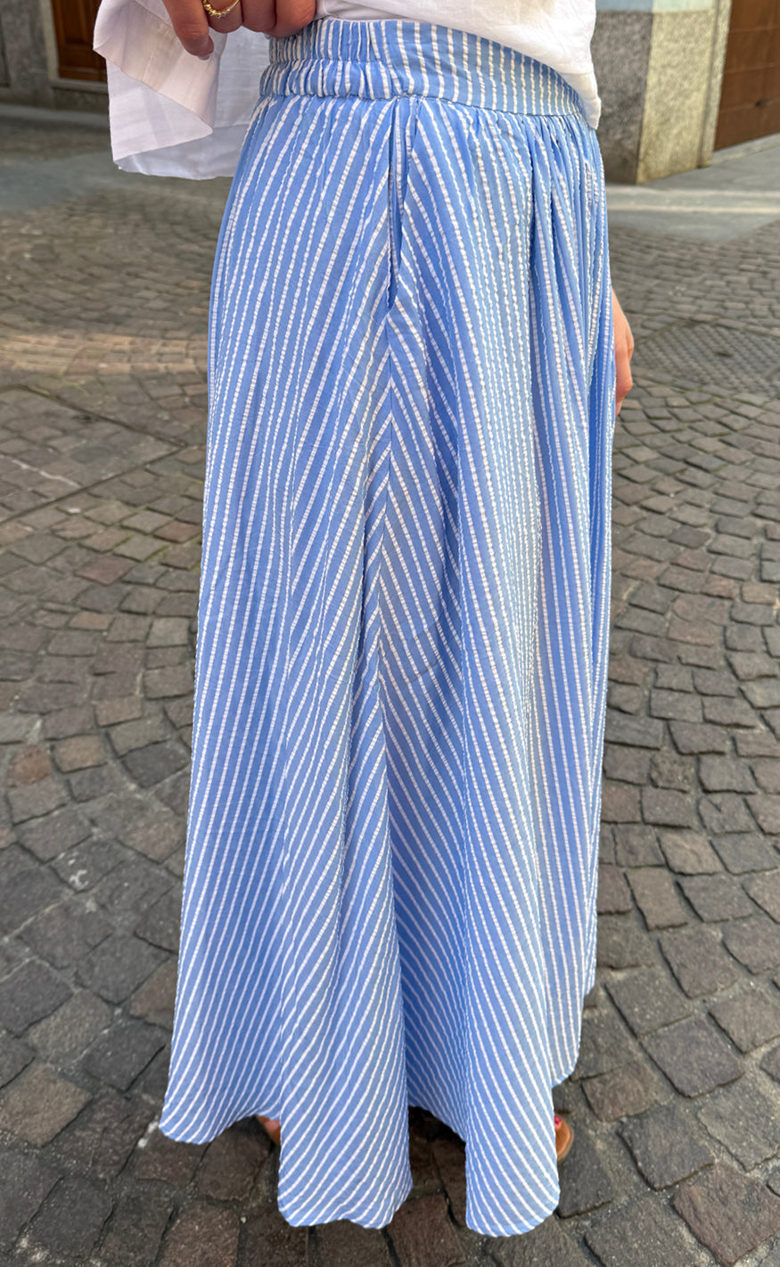 Say INA Copenhagen Skjørt - Lucia - Blue Striped