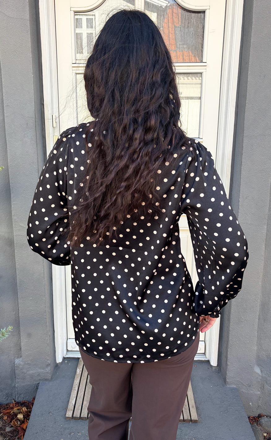 Say INA Copenhagen Bluse - Liara - Black W. White Dots