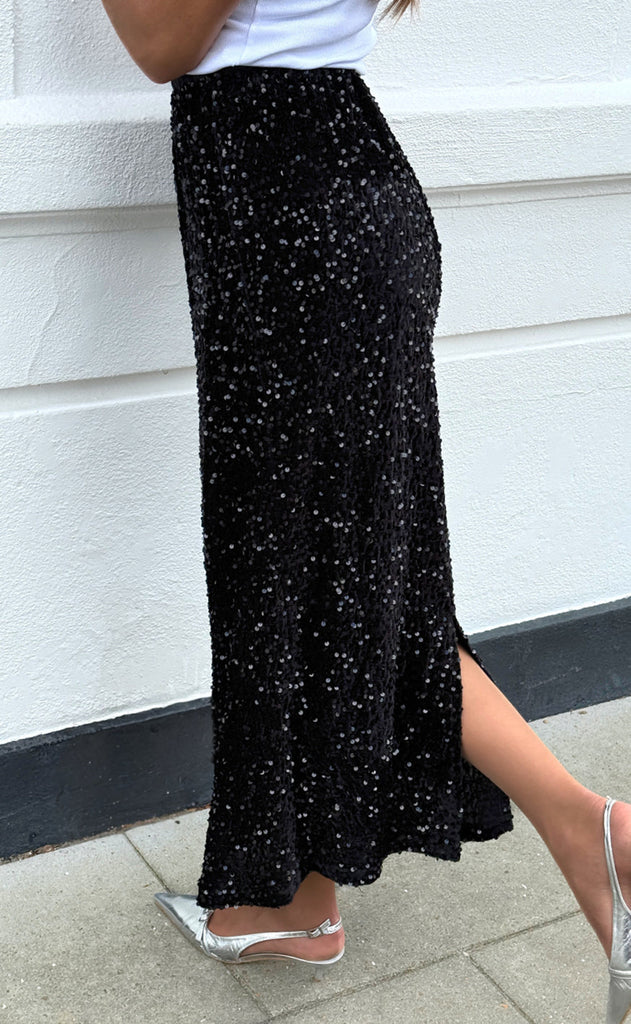 Say INA Copenhagen Skjørt - Sisse - Black Sequin